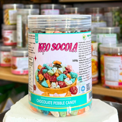 Kẹo Socola Sỏi Đá 500g - Hộp Pet - 8936208930424
