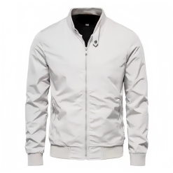 Áo Khoác Dù Nam Hai Lớp Trơn Cổ Đứng Tay Bo - AK092