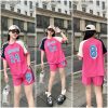 Đồ bộ quần đùi áo tay ngắn in số 8 và 24 tay 2 màu - DBO4697