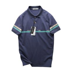 Áo Thun Nam Cổ Bẻ Pack Horse Viền 2 Sọc (Có Size 3x) - CS227