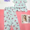 Đồ bộ mango pijama quần dài áo ngắn nhiều hoạ tiết - DBO4701