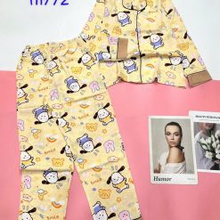 Đồ bộ mango mặc nhà quần dài áo tay dài in nhiều hoạ tiết - DBO4702