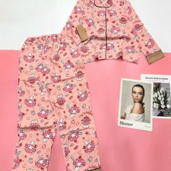 Đồ bộ mango mặc nhà quần dài áo tay dài in nhiều hoạ tiết - DBO4702