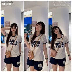 Đồ bộ quần đùi áo tay ngắn in XX - DBO4718