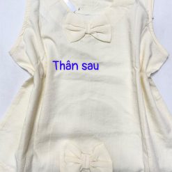 Đồ bộ vải kate mặc nhà áo sách nách trơn - DBO4722