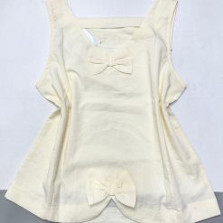 Đồ bộ vải kate mặc nhà áo sách nách trơn - DBO4722