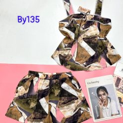 Đồ bộ mango siêu mát quần đùi áo hai bản nhiều hoạ tiết - DBO4746