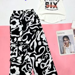 Đồ bộ mango quần dài trơn áo tay - DBO4747