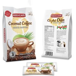 Cà Phê Dừa Coconut Coffee RockCafe Túi 30 Gói - 8935211600782