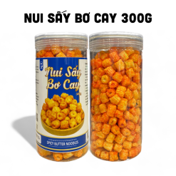 Nui Sấy Bơ Cay Thơm Ngon Giòn Rụm 300g Hộp - 8936208930554