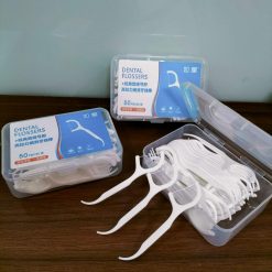 Combo 5 Hộp Tăm Chỉ Nha Khoa Vệ Sinh Răng Miệng Dental Flossers - Hộp 50 Tăm Nha Khoa 8,4x5,8x2,7cm - TAMNK01