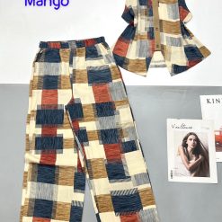 Đồ bộ mango quần dài áo sát nách in nhiều hoạ tiết - DBO4781