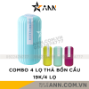 Combo 4 Lọ Thả Bồn Cầu Diệt Khuẩn Cao Cấp - Lọ Thả Bồn Cầu Khử Mùi Nhà Vệ Sinh Tiện Lợi 12.5x5.5 cm - CBTHABONCAU01