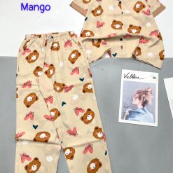 Đồ bộ quần dài mango pijama có túi trước - DBO4789