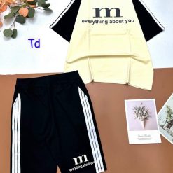 Đồ bộ quần lửng áo tay ngắn có 3 sọc - DBO4794