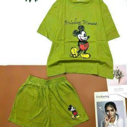 đồ bộ quần đùi áo tay ngắn in nhìn chuột - DBO4805