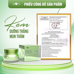 Combo Kem Face Hỗ Trợ Giảm Mụn Xanh Lá + Xanh Biển SON Cosmetic Tặng Cao Bưởi Phiên Bản Mới - COMBOSON9