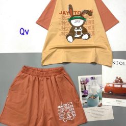 đồ bộ quần đùi áo tay ngắn in hình thỏ tai dài - DBO4810