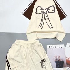 Đồ bộ quần đùi áo tay ngắn in hình nơ lớn - DBO4821