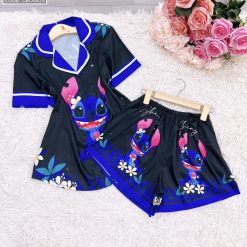 Đồ bộ mango siêu mát quần đùi áo tay ngắn cổ bẻ nút - DBO4824