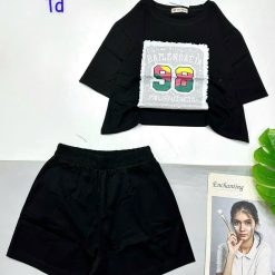 đồ bộ quần đùi áo tay ngắn bảng số 98 - DBO4832