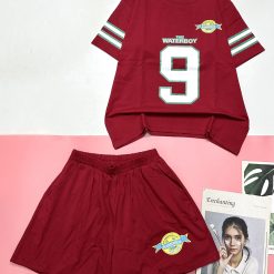 đồ bộ quần đùi áo tay ngắn sọc in số 9 - DBO4839