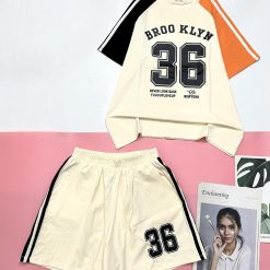 đồ bộ quần đùi áo tay ngắn in số 36 - DBO4840