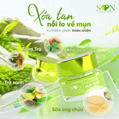 Combo Kem Face Cao Mụn Sữa Ong Chúa + Kem Face Xanh Mụn Thâm SON Cosmetic - COMBOSON10