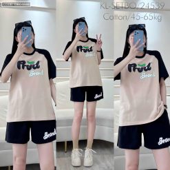 Đồ bộ quần đùi áo tay ngắn size lớn - DBO4848