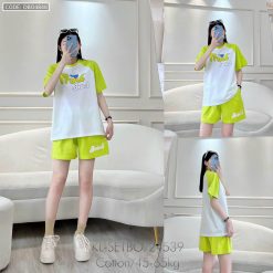 Đồ bộ quần đùi áo tay ngắn size lớn - DBO4848