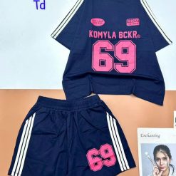 đồ bộ quần đùi áo tay ngắn in số 69 - DBO4851