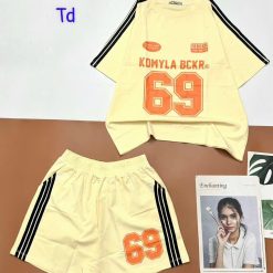 đồ bộ quần đùi áo tay ngắn in số 69 - DBO4851