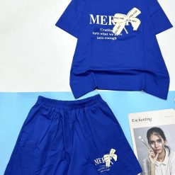 đồ bộ quần đùi áo tay ngắn in nơ nổi - DBO4857