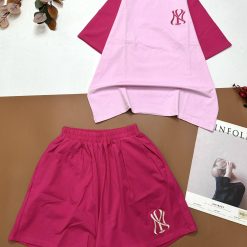 đồ bộ quần đùi áo tay ngắn tay áo cùng màu quần - DBO4859