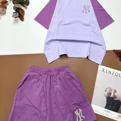 đồ bộ quần đùi áo tay ngắn tay áo cùng màu quần - DBO4859