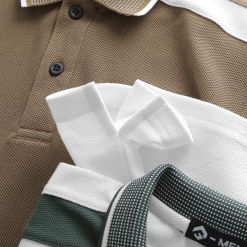 Áo Thun Nam Cổ Bẻ Thêu Nổi Logo Lục Giác (Có size 3x) - CS229