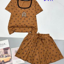 Đồ bộ quần đùi ống rộng áo ba thun cổ tròn - DBO4894