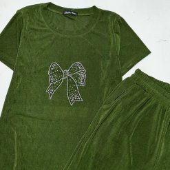 Đồ bộ quần dài áo tay ngắn in hình nơ - DBO4895