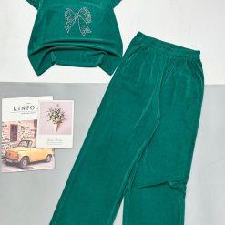 Đồ bộ quần dài áo tay ngắn in hình nơ - DBO4895