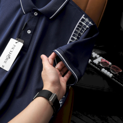 Áo Thun Nam Polo Cổ Bẻ Phối Hoạ Tiết Sọc Ngang (Có size 3x) - CS230