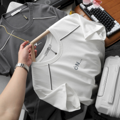 Áo Thun Nam Cổ Tròn Logo Nổi Chữ ON (Có Size 3x) - AB520