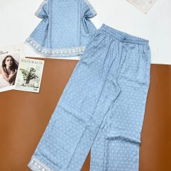 Đồ bộ quần dài áo sát nách ren tay - DBO4907