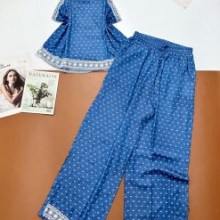 Đồ bộ quần dài áo sát nách ren tay - DBO4907