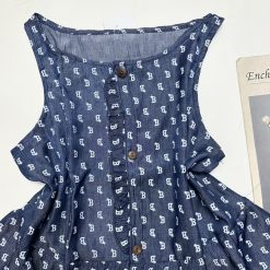 Đồ bộ quần đùi áo sát nách có nút - DBO4908