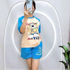 đồ bộ quần đùi áo tay ngắn in hình chú cho lớn - DBO4943