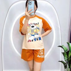 đồ bộ quần đùi áo tay ngắn in hình chú cho lớn - DBO4943