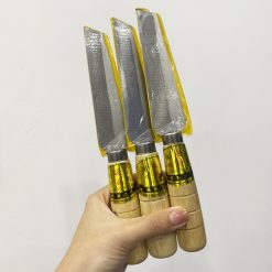 Dao Gọt Hoa Quả - Dao Gọt Trái Cây Sắt Bén - Dao Gọt Cán Gỗ Lưỡi Dao Bằng Thép Không Gỉ Size 21Cm - DGCG01