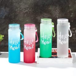 Bình Nước Thuỷ Tinh - Bình Đựng Nước Hello Master 480ml - BNTT01