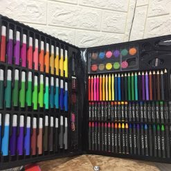 Hộp Bút Màu 150 Chi Tiết - Hộp Màu Cho Bé - Thiết Kế Đẹp Mắt Chất Liệu An Toàn 28.5x36.5x3.8cm - HBM01