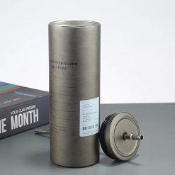 Bình Giữ Nhiệt Iced Americano Inox 304 - Ly Giữ Nhiệt Inox Kèm Ống Hút 600ml - BGNLT304